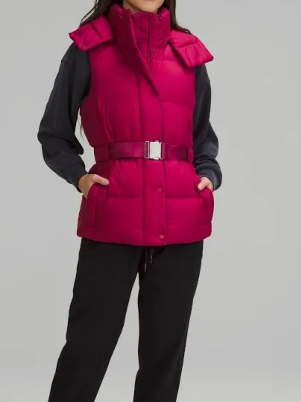 lululemon athletica Belted Down Puffer Vest - Magenta Pink